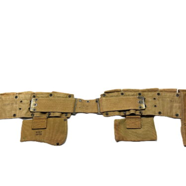 ww1 us cartridge ammo belt 1918 dated w 3 pouches 1 only ony83 (6)