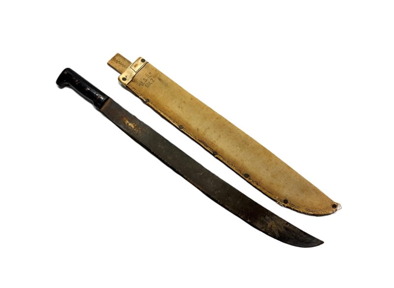 ww2 collins navy machete w sheath 1 only ony89 (1)
