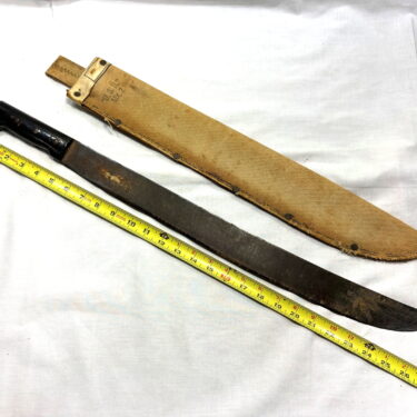 ww2 collins navy machete w sheath 1 only ony89 (7)