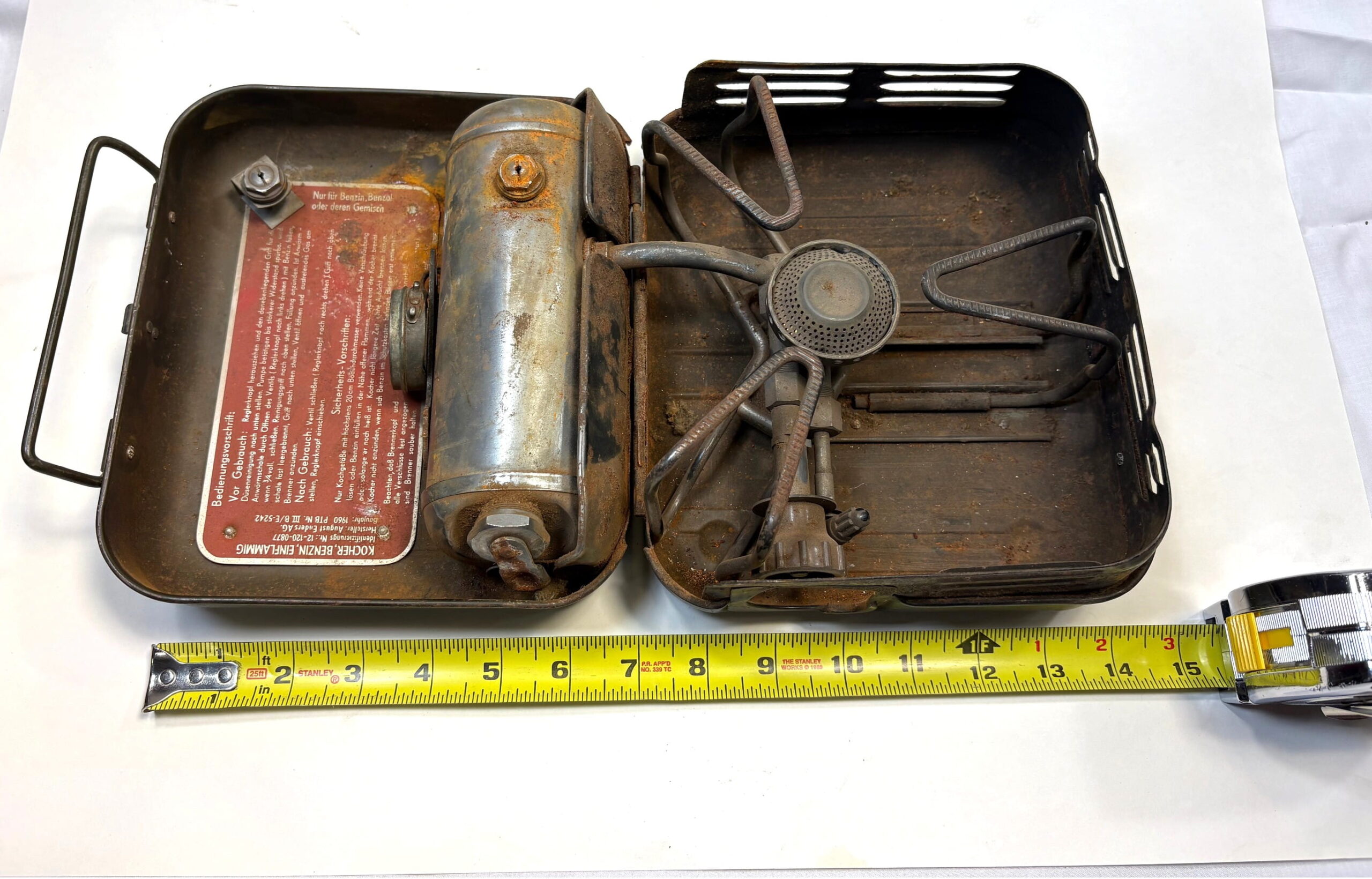 enders 9061 german military gas stove used 1 only ony95 (8)