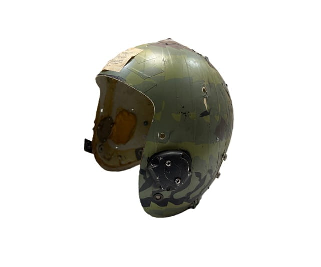 hgu 22P flight helmet shell b 52 camo used demil 4113 ava4113 (1)