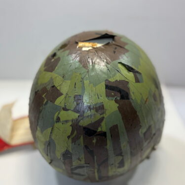 hgu 22P flight helmet shell b 52 camo used demil 4113 ava4113 (4)