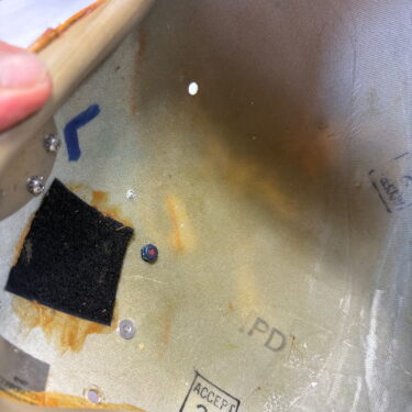 hgu 22P flight helmet shell used demil ava4106 (3)