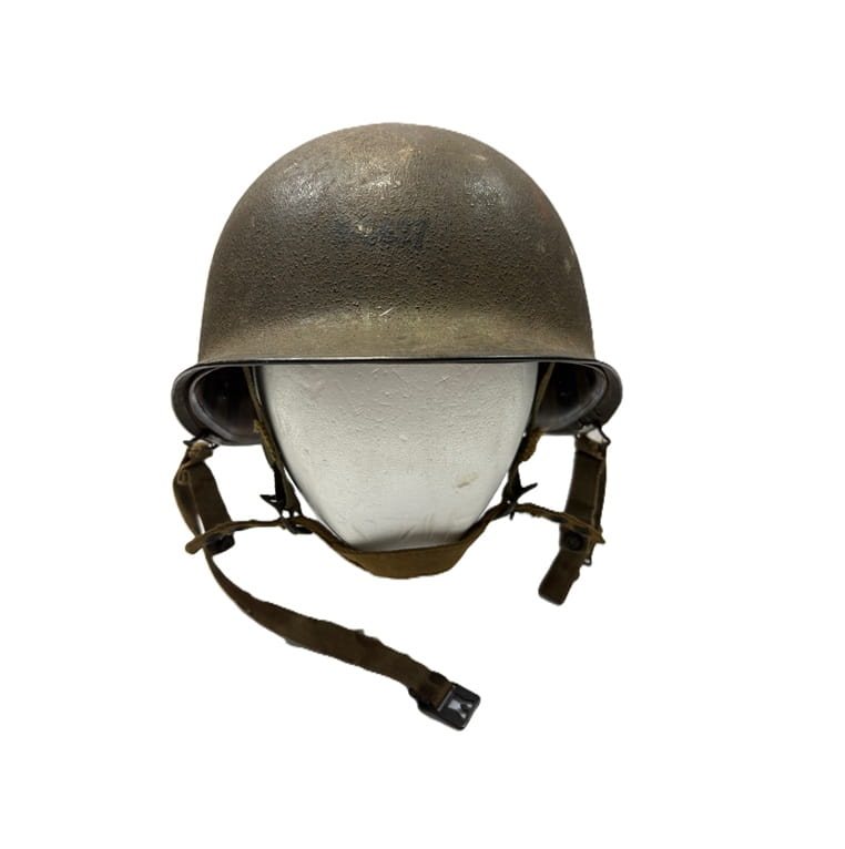 ww2 m1c paratrooper helmet w liner snaps 1 only ony97 (1)