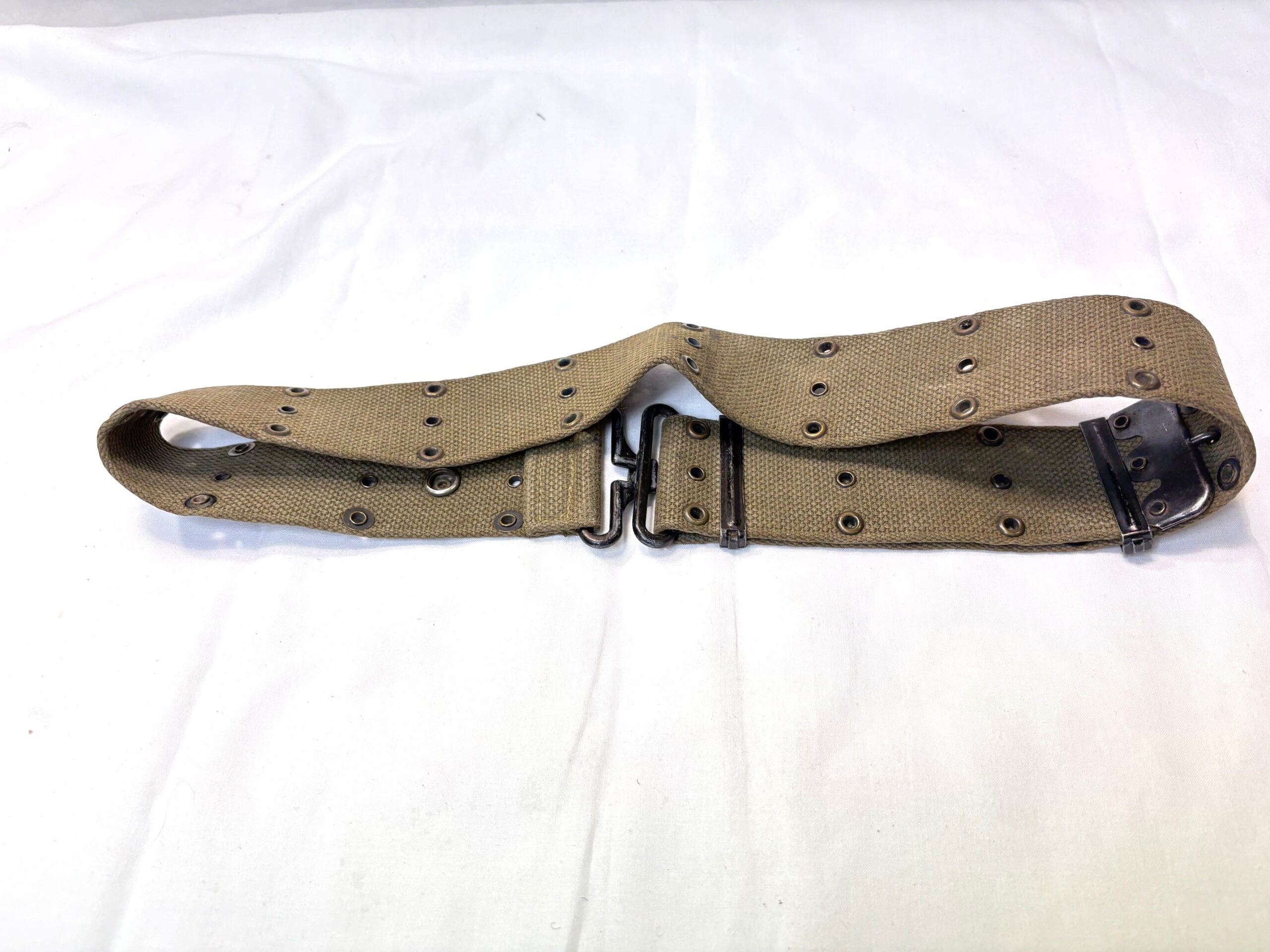 late war m56 style pistol belt fine weave 1 only ony121 (2)
