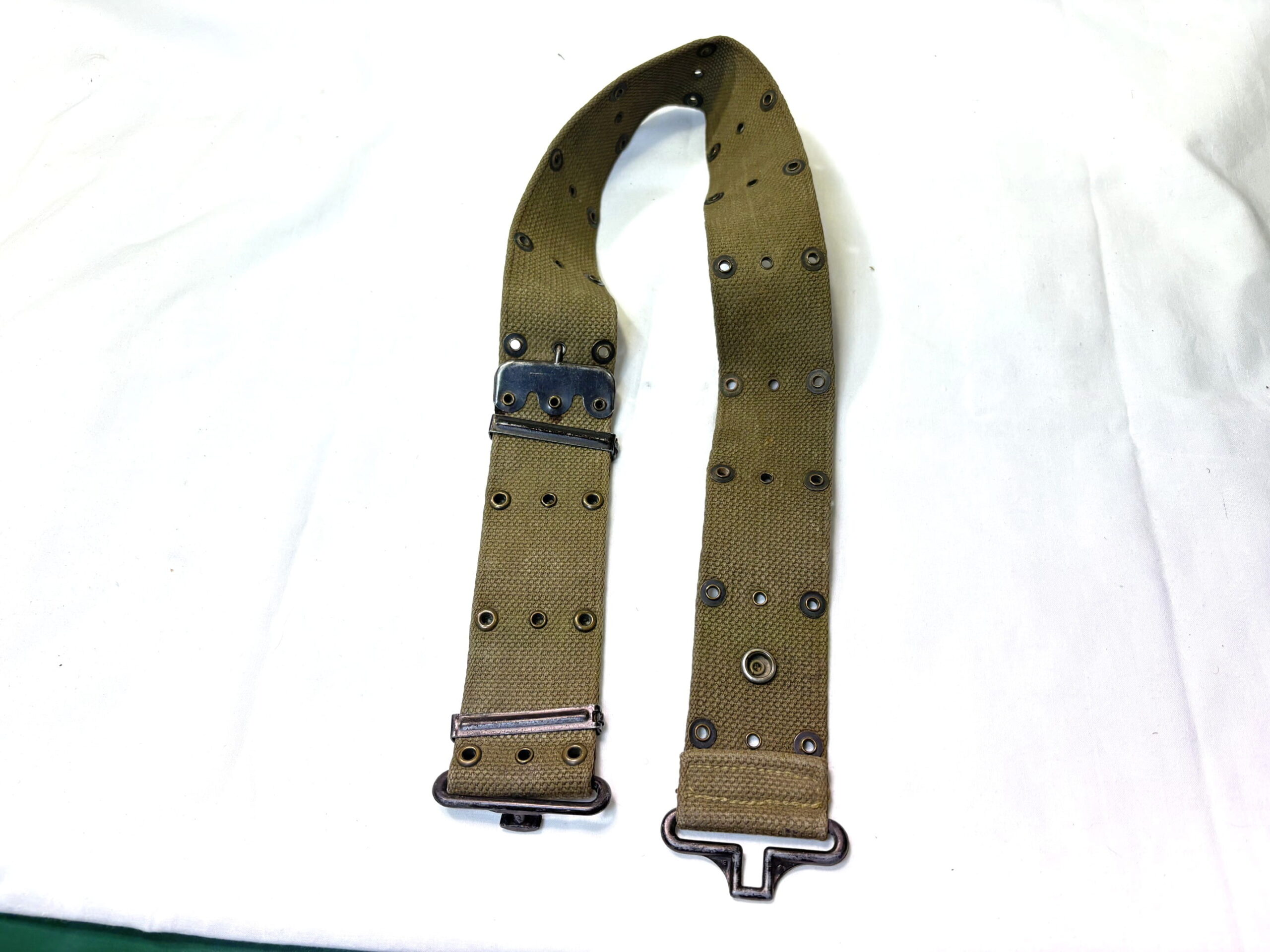 late war m56 style pistol belt fine weave 1 only ony121 (3)