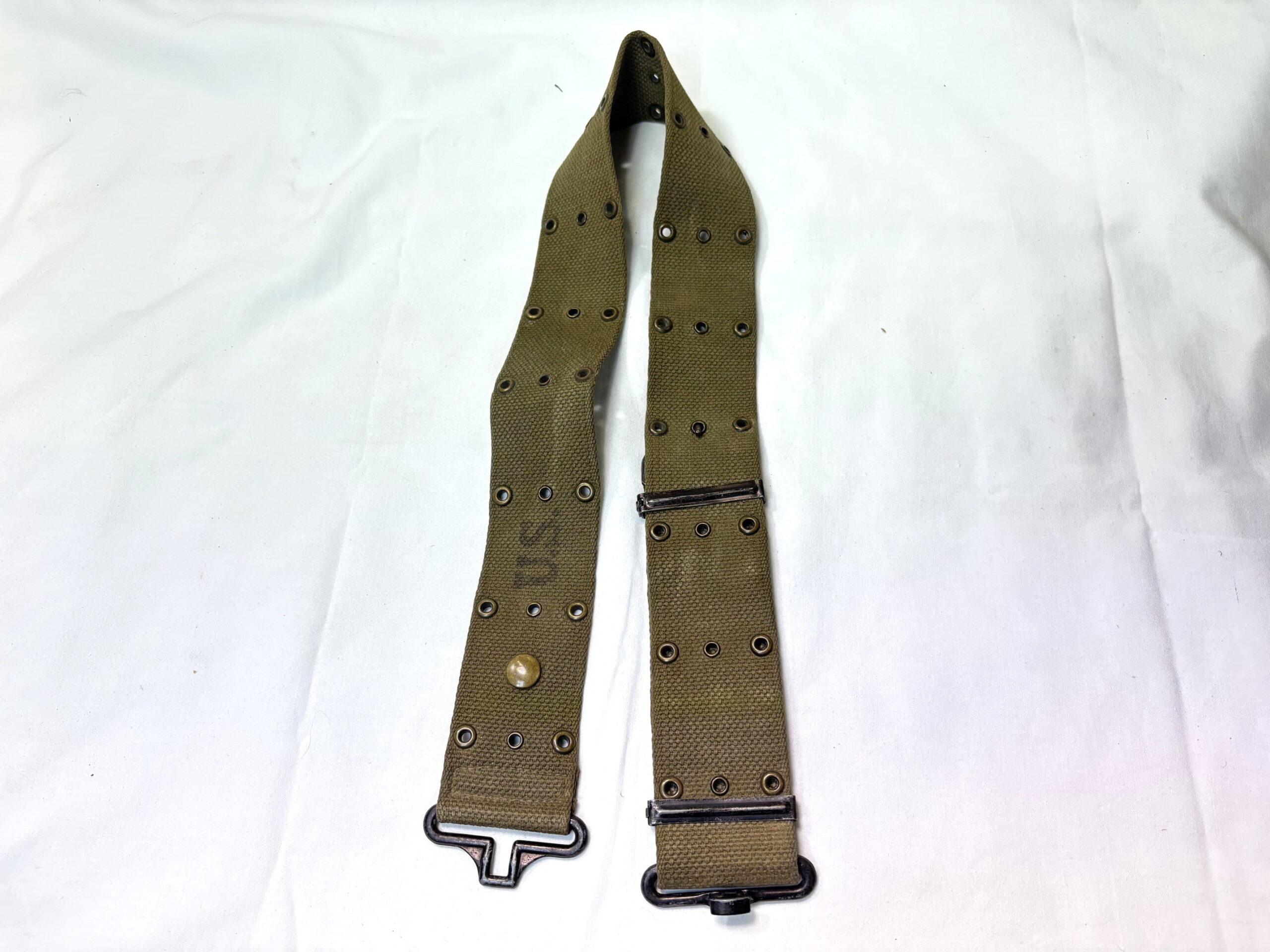 late war m56 style pistol belt fine weave 1 only ony121 (4)