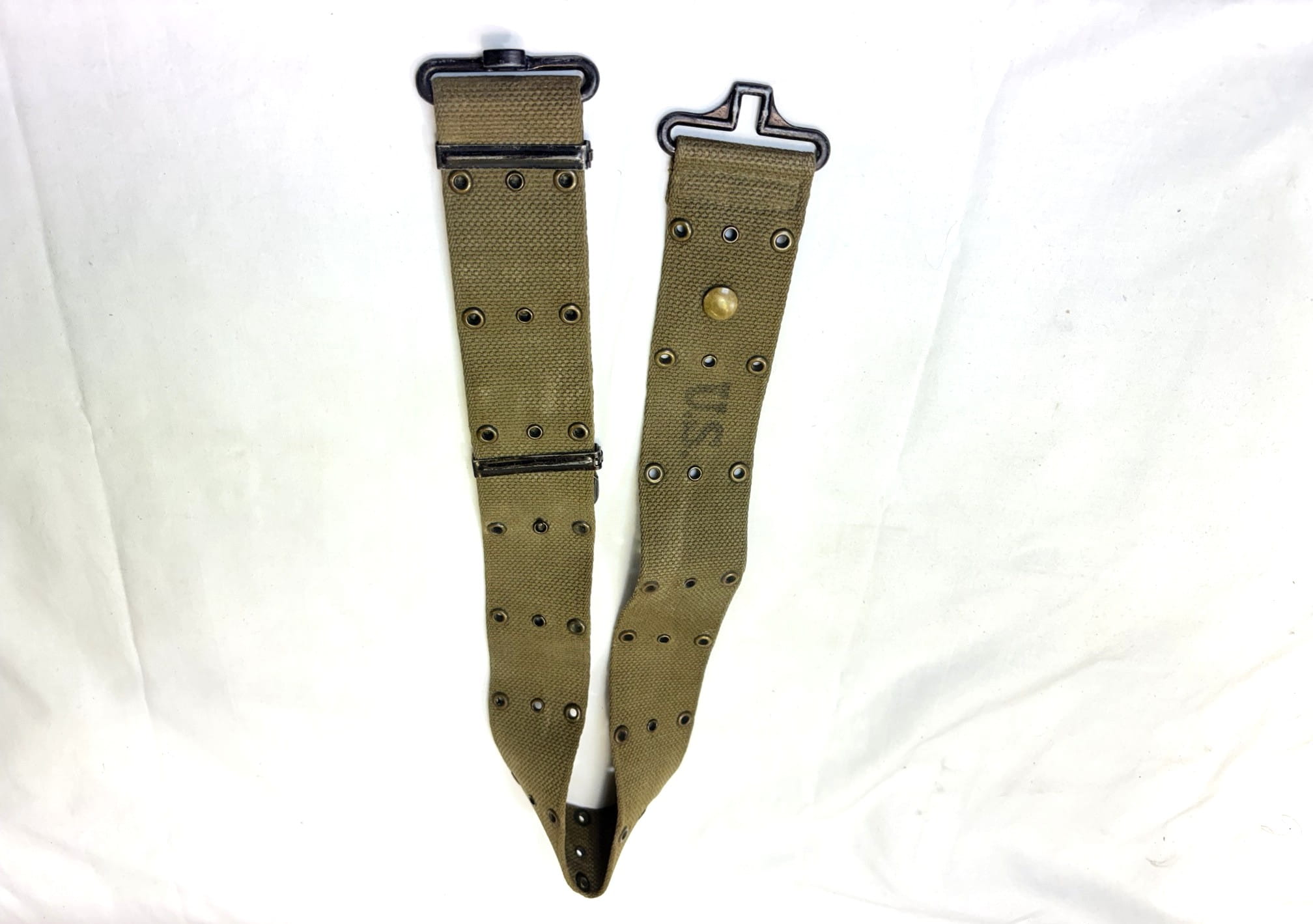 late war m56 style pistol belt fine weave 1 only ony121 (5)