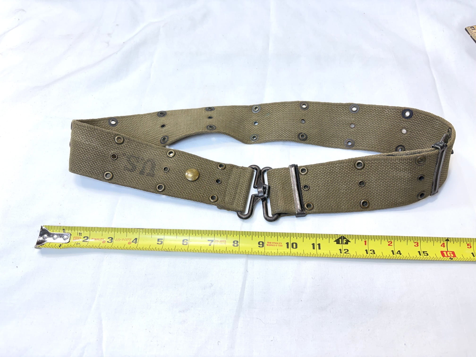 late war m56 style pistol belt fine weave 1 only ony121 (6)