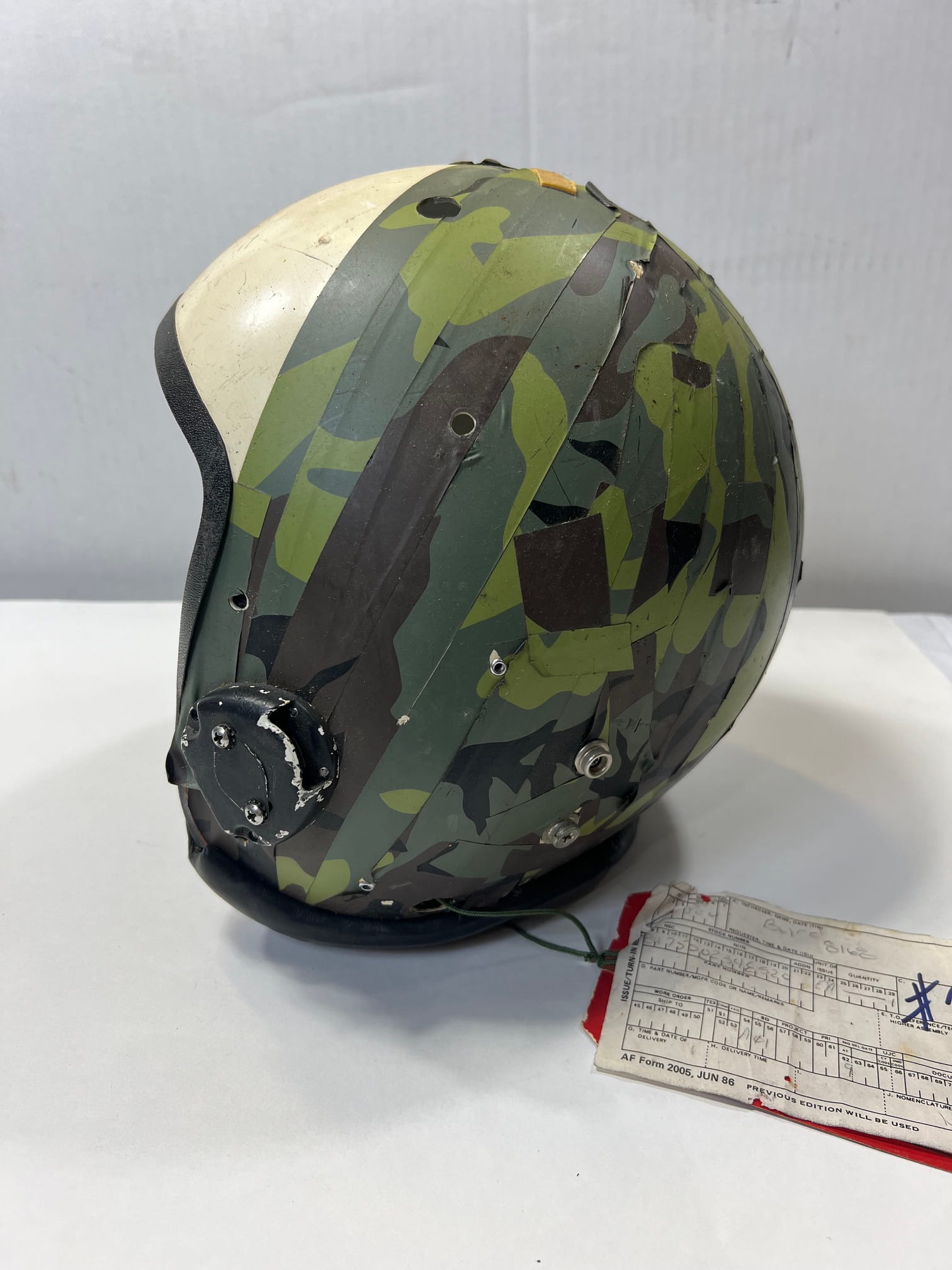 hgu 22P flight helmet shell b 52 camo used demil 413 ava4131 (6)