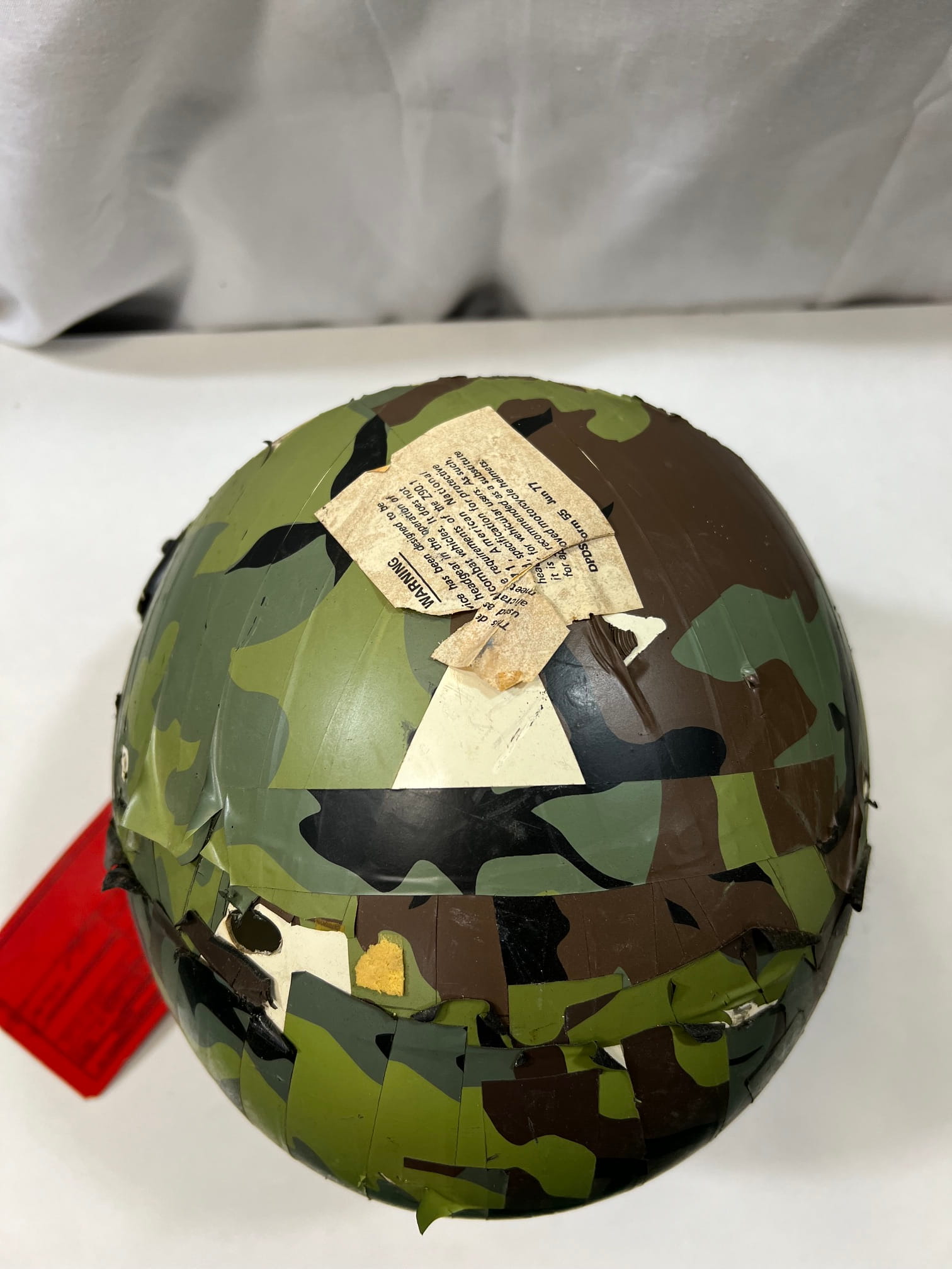 hgu 22p flight helmet shell b 52 camo used demil 4124 ava4124 (5)