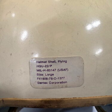 hgu 22p flight helmet shell used demil 4125 dbl visor ava4125 (12)