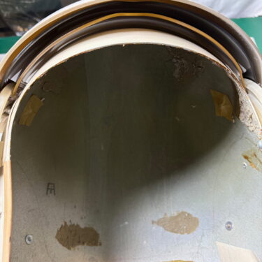 hgu 22p flight helmet shell used demil 4125 dbl visor ava4125 (9)