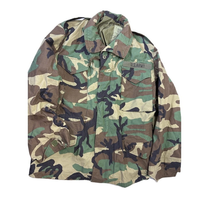 m 65 woodland field jacket medium regular used good clg4130 (1)