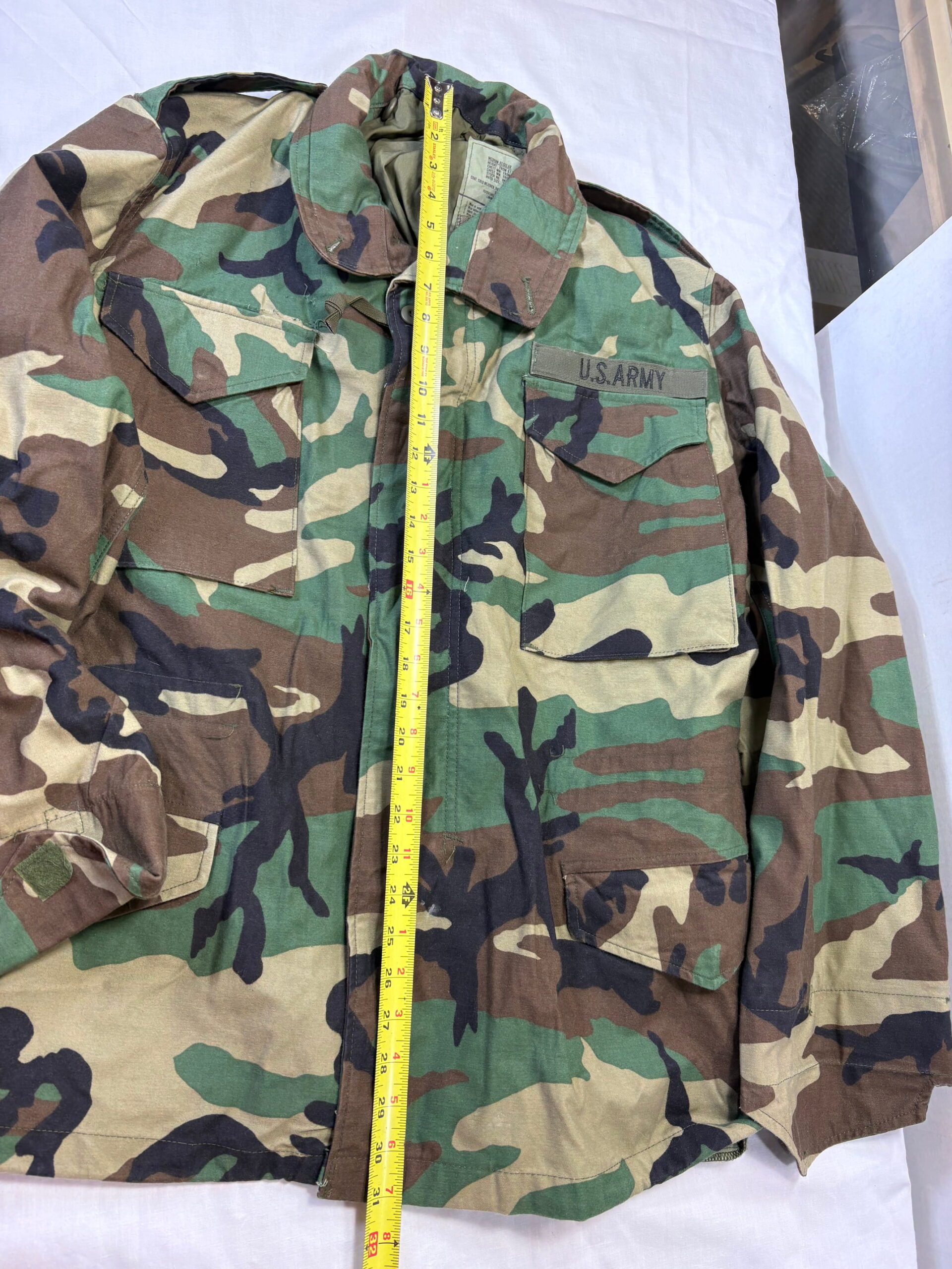 m 65 woodland field jacket medium regular used good clg4130 (2)