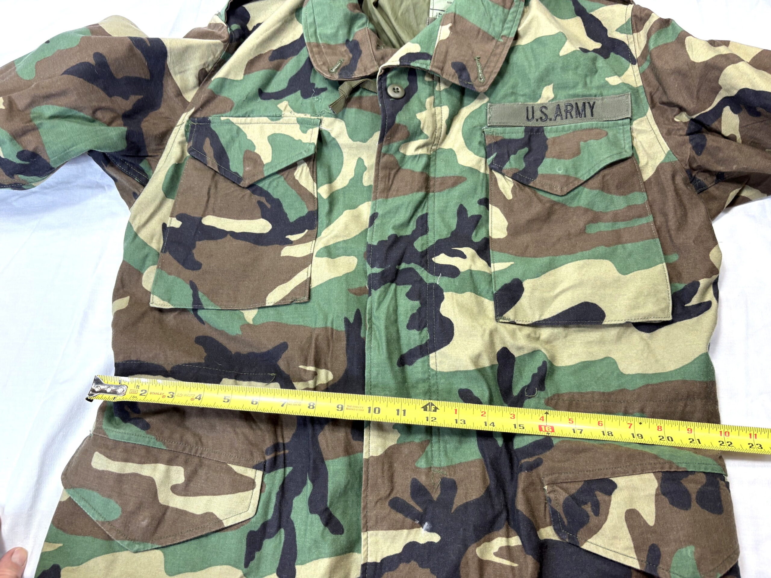 m 65 woodland field jacket medium regular used good clg4130 (4)
