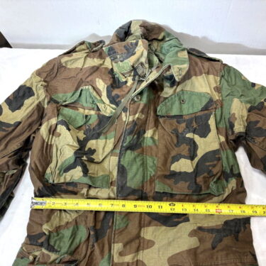 m 65 woodland field jacket small long used clg4128 (4)