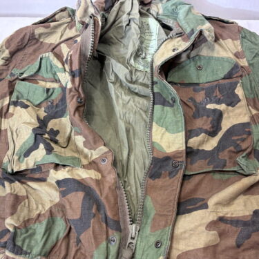 m 65 woodland field jacket small long used clg4128 (5)