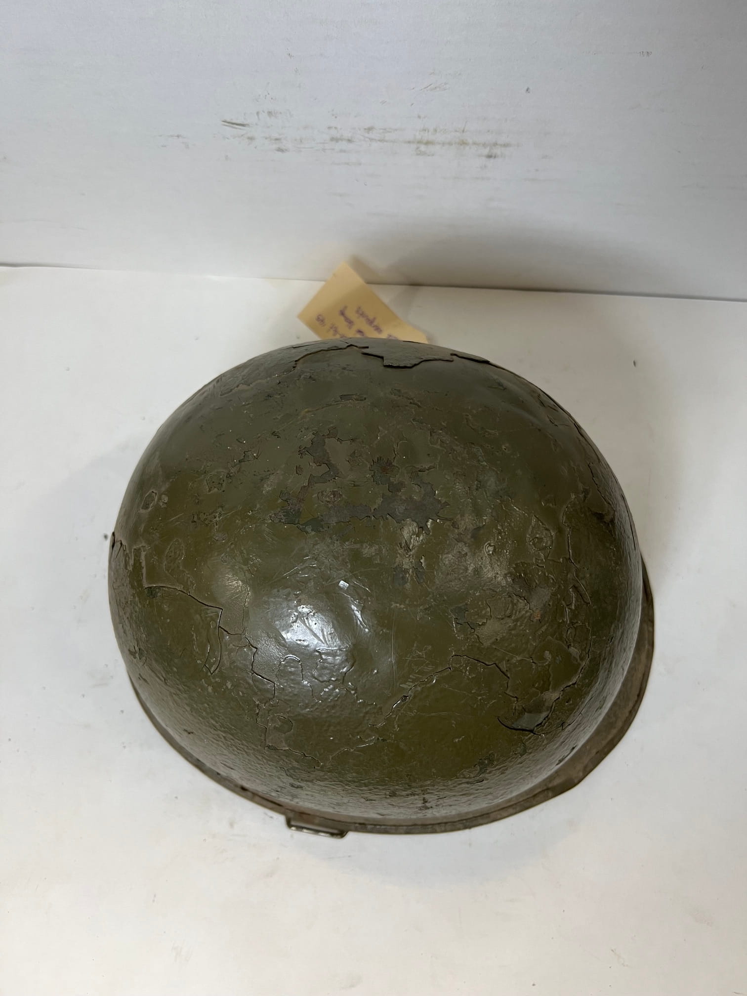 ww2 steel pot helmet ill stamp overpaint ony132 (2)