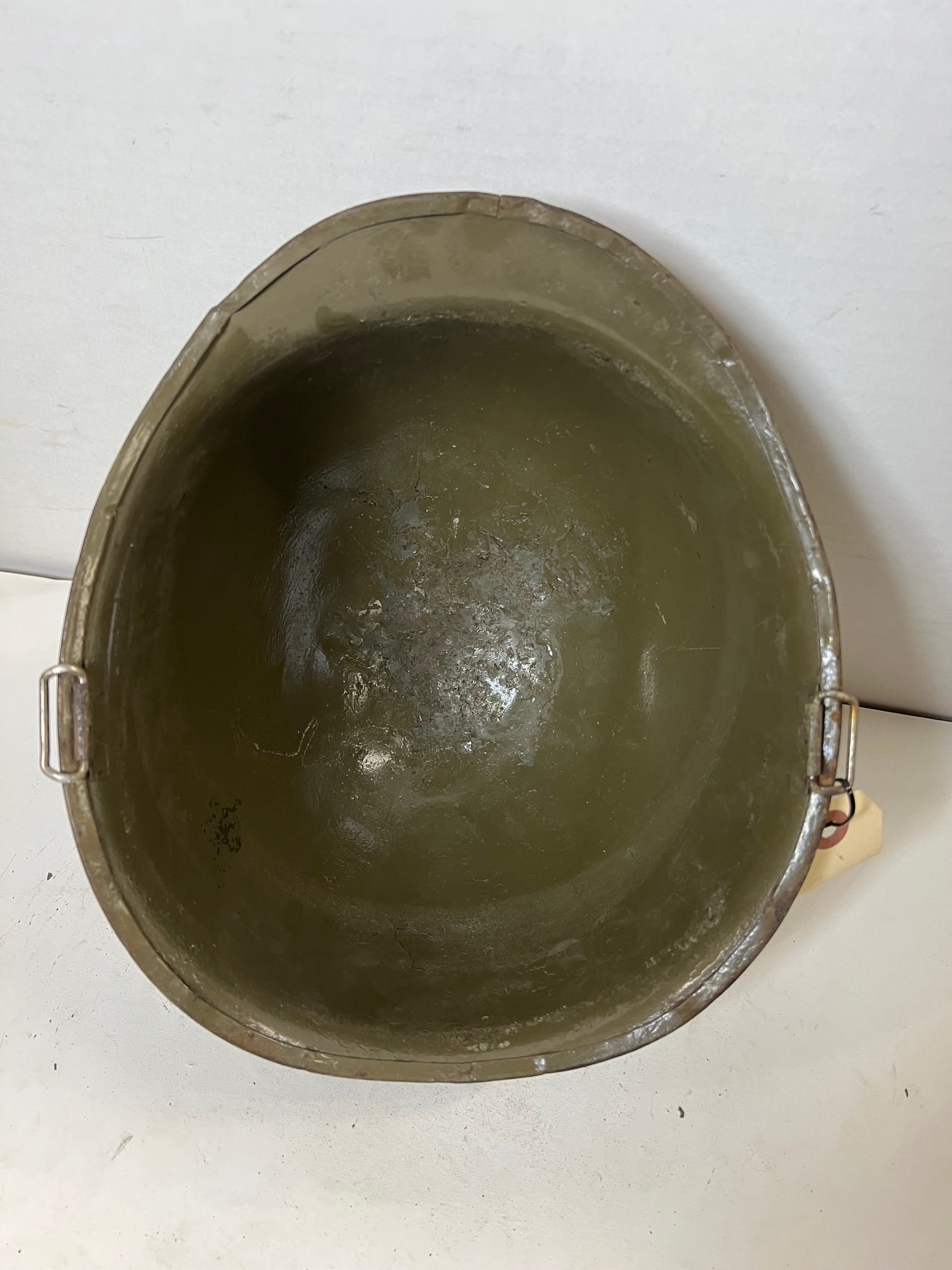 ww2 steel pot helmet ill stamp overpaint ony132 (3)
