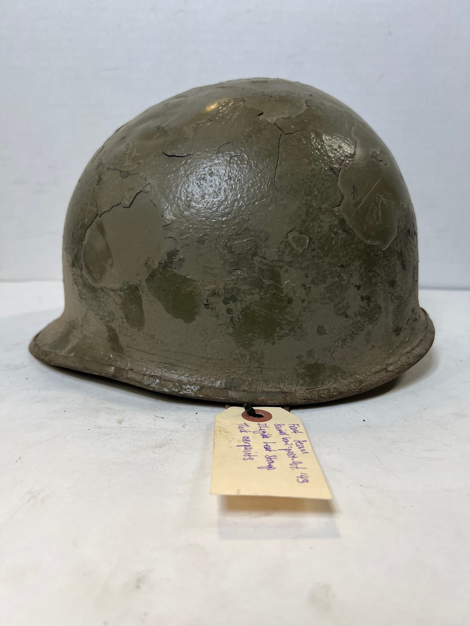ww2 steel pot helmet ill stamp overpaint ony132 (4)
