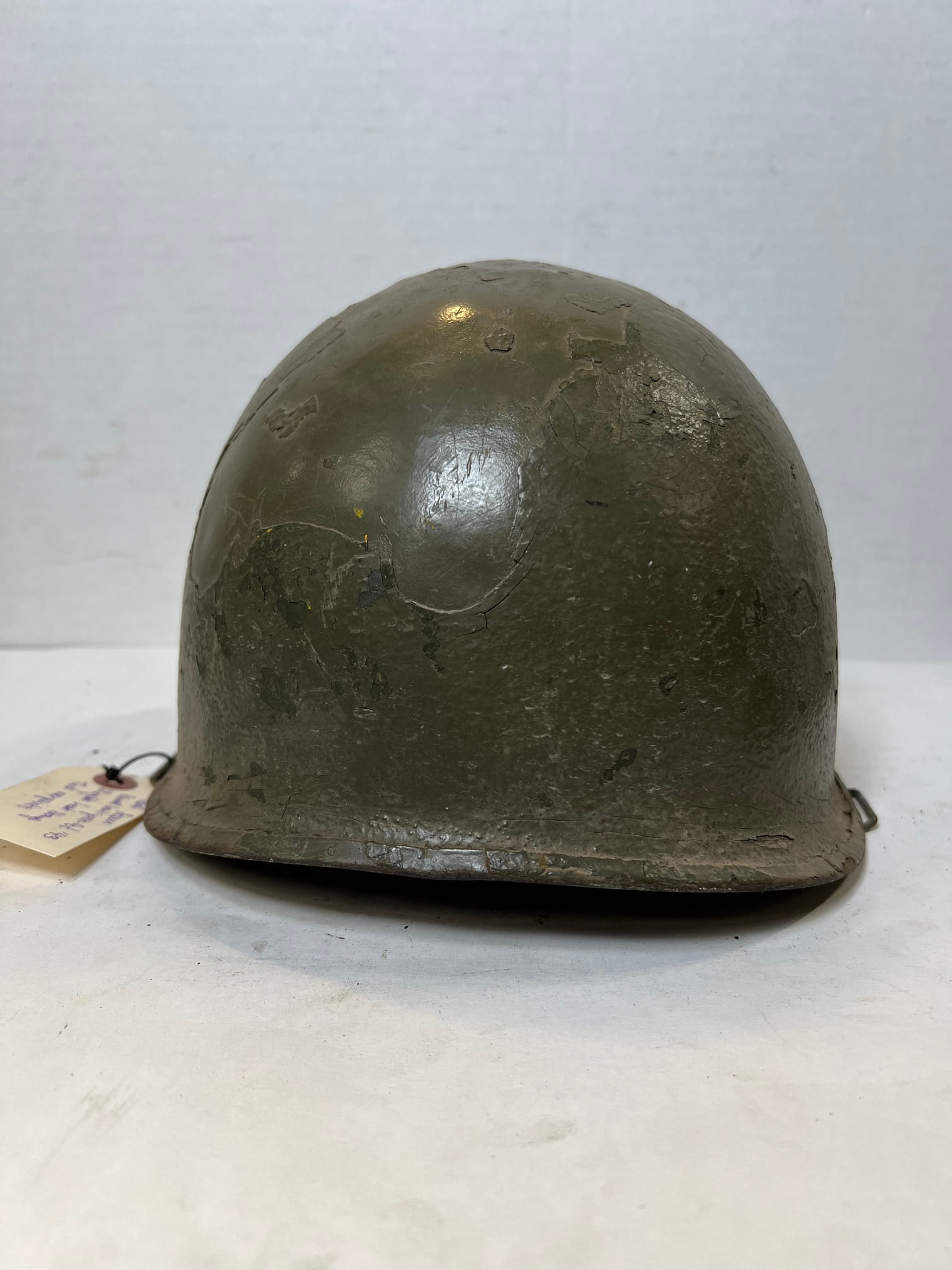 ww2 steel pot helmet ill stamp overpaint ony132 (6)