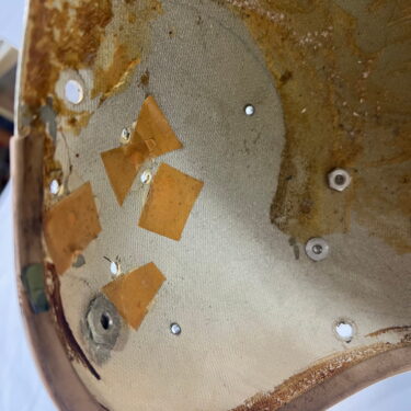 hgu 22P flight helmet shell b 52 camo used demil 4132 ava4132 (6)