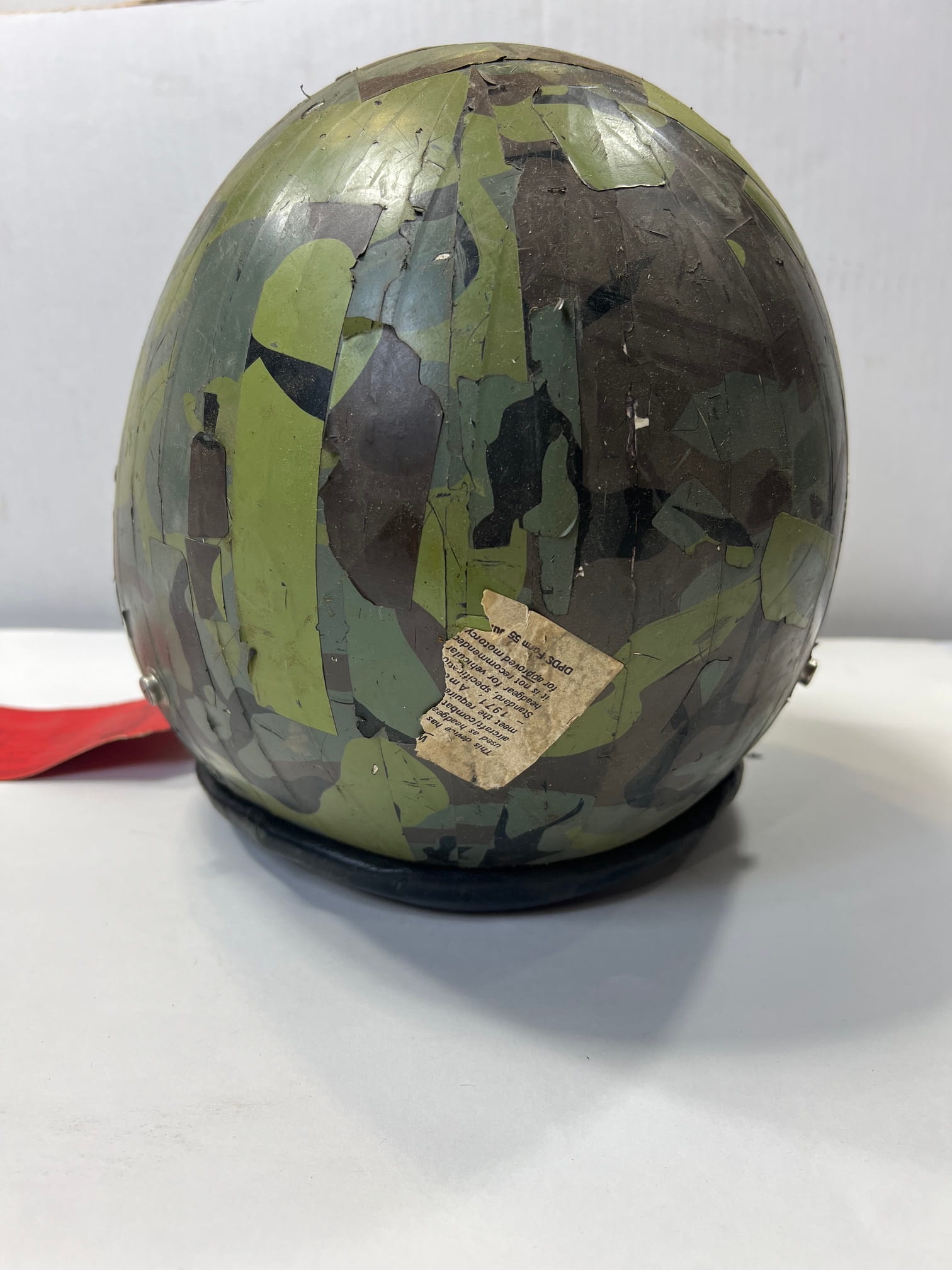 hgu 22p flight helmet shell b 52 camo used demil 4137 ava4137 (3)