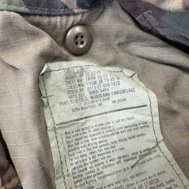 m 65 woodland field jacket small x short used clg4135 (6)