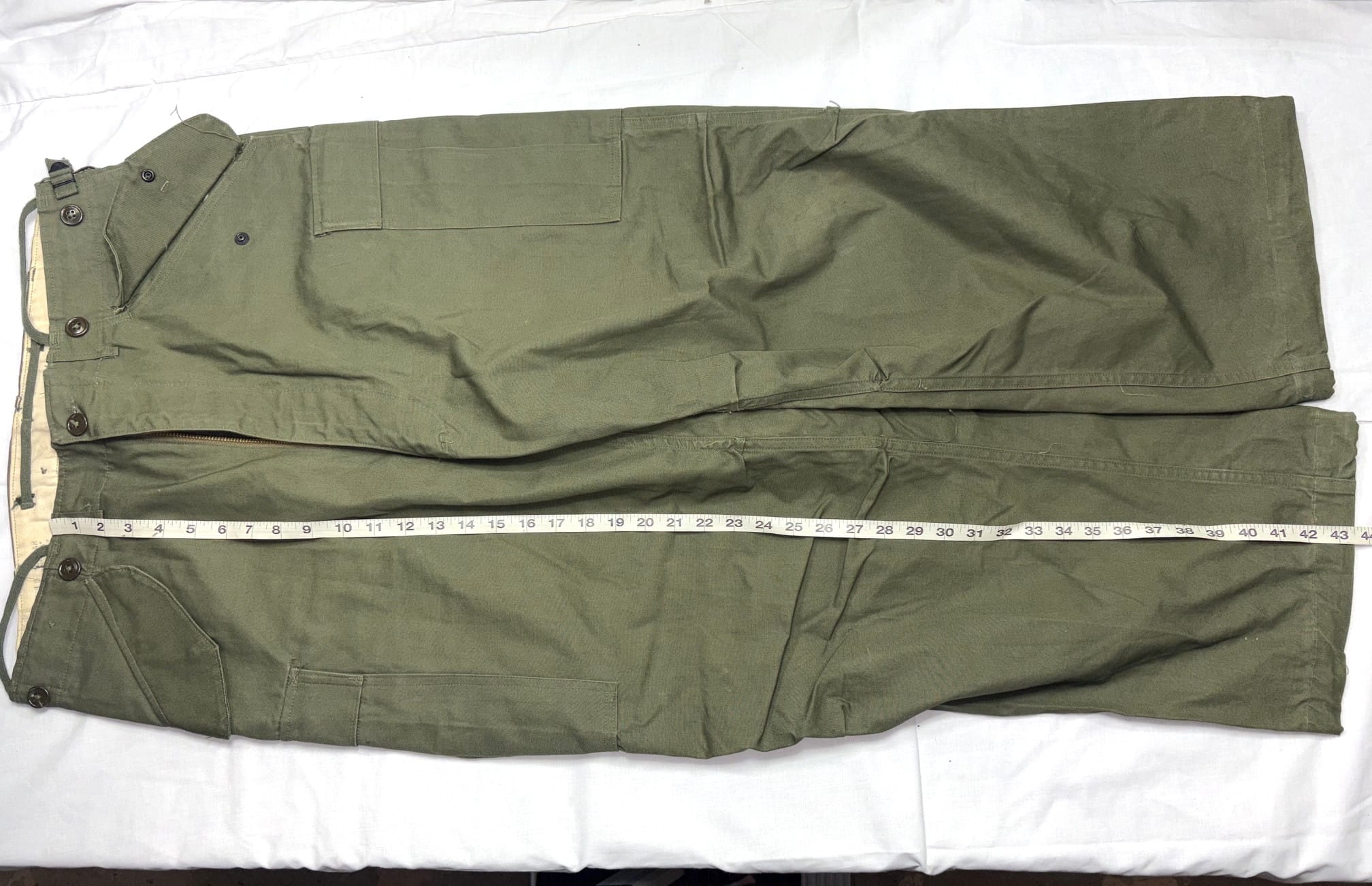 m 1951 field trousers olive drab medium regular used clg4142 (2)