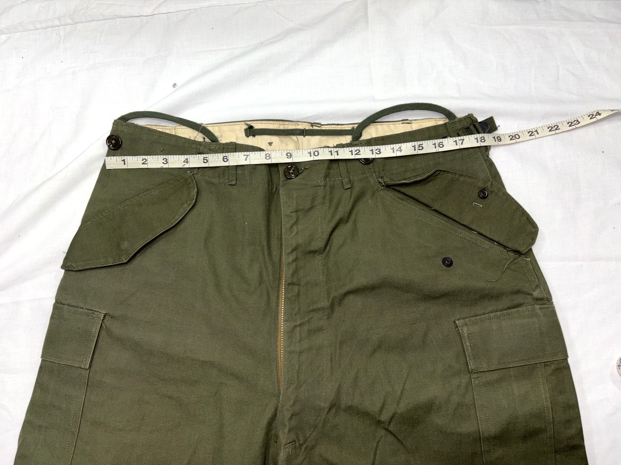 m 1951 field trousers olive drab medium regular used clg4142 (4)