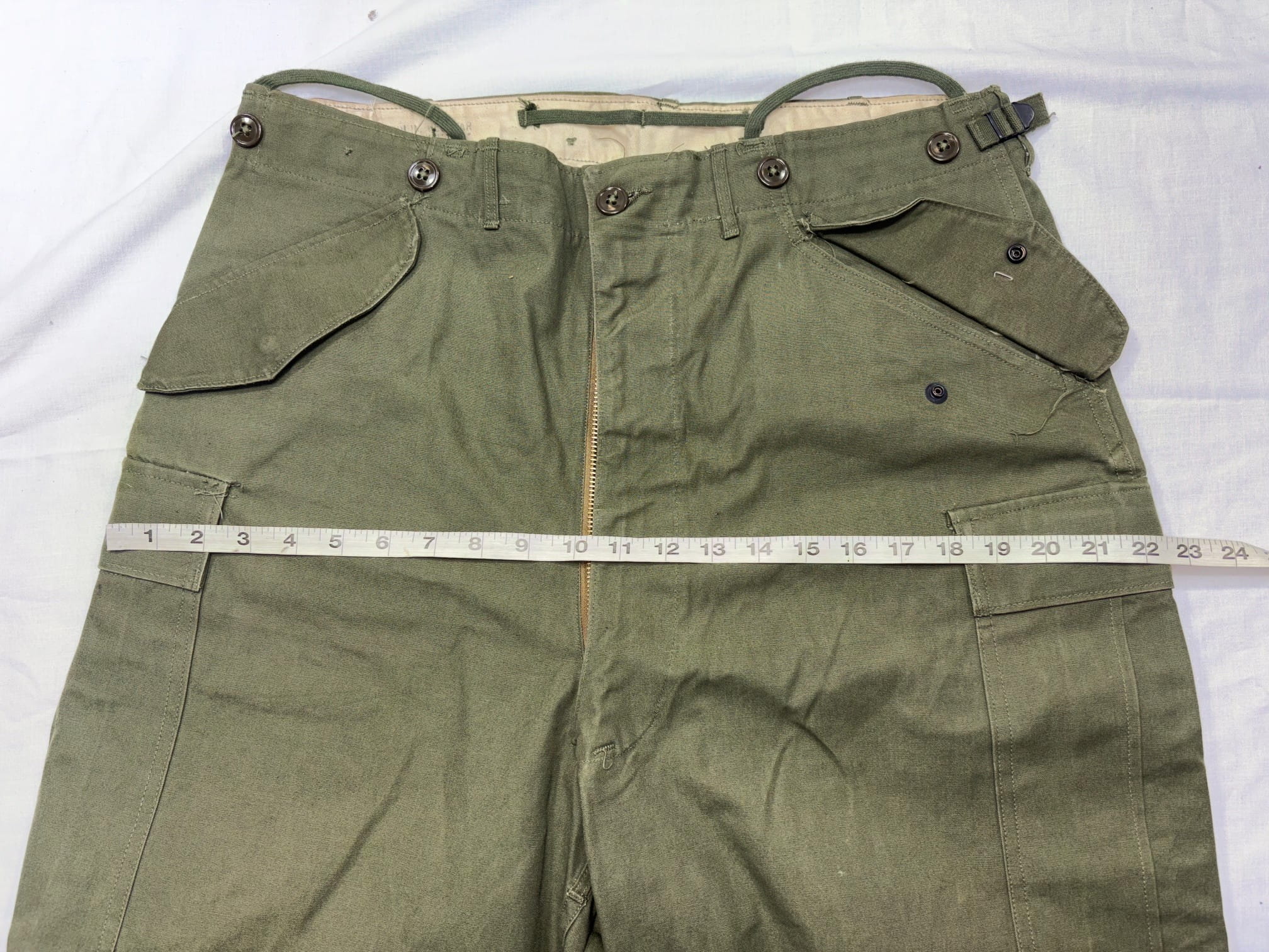 m 1951 field trousers olive drab medium regular used clg4142 (5)