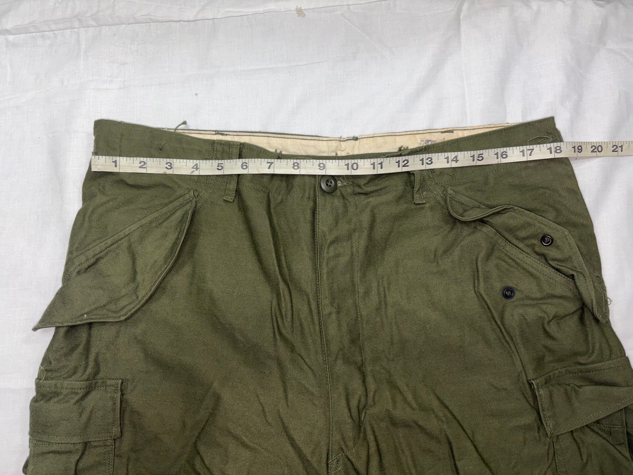 m 65 field trousers o d medium regular used good clg4143x (4)