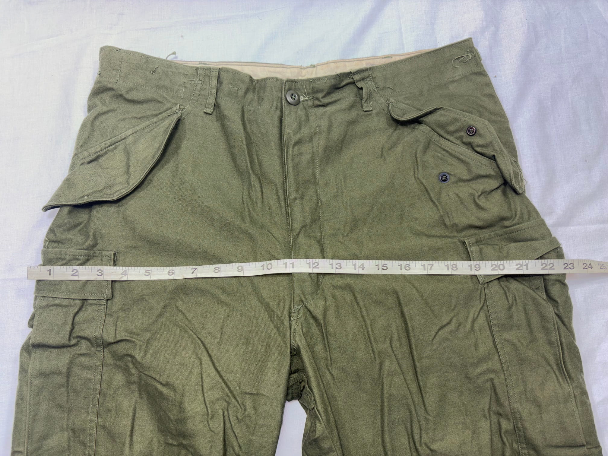 m 65 field trousers o d medium regular used good clg4143x (5)