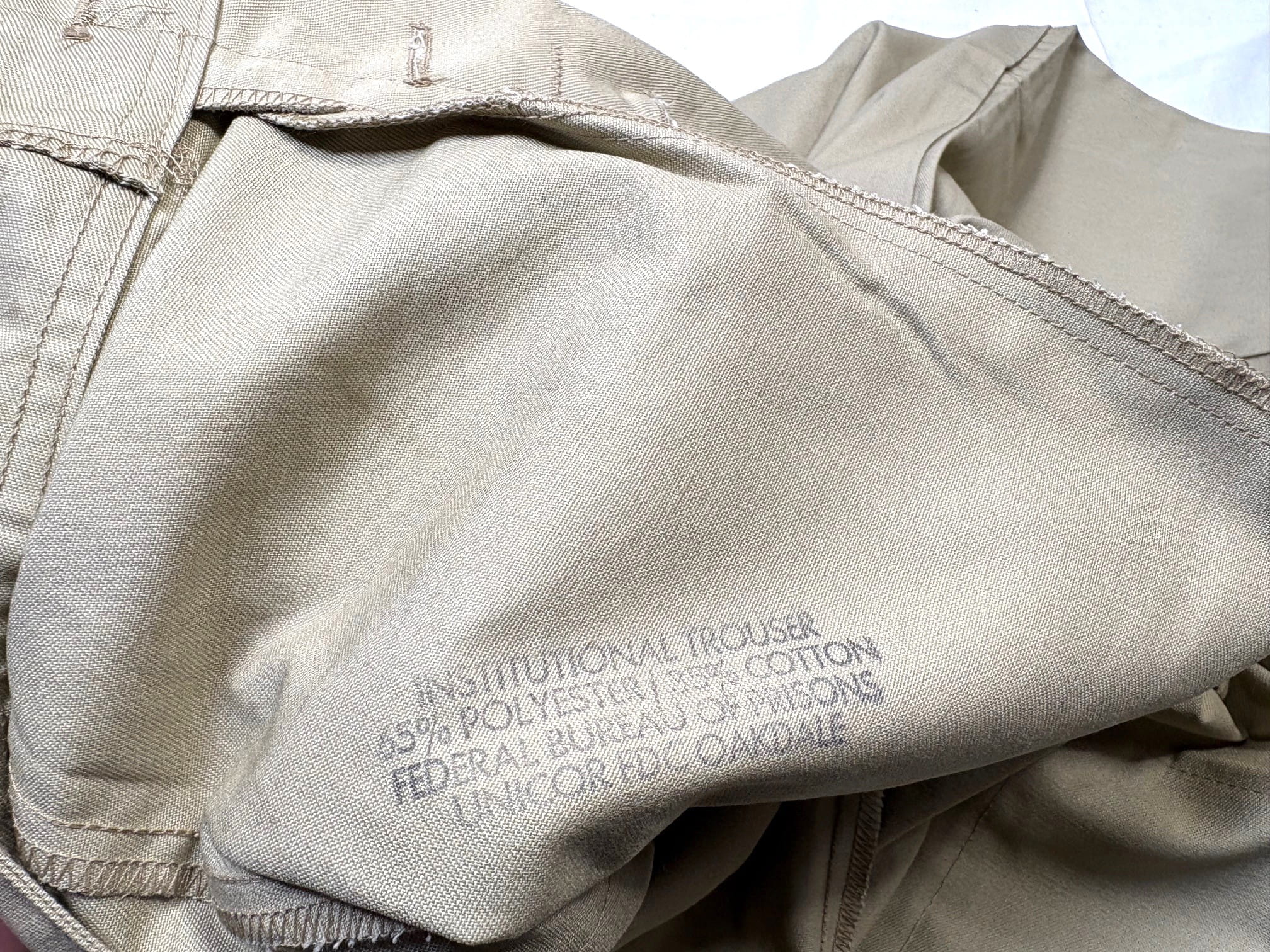 prison khaki trousers size 28 nos clg4147 (3)