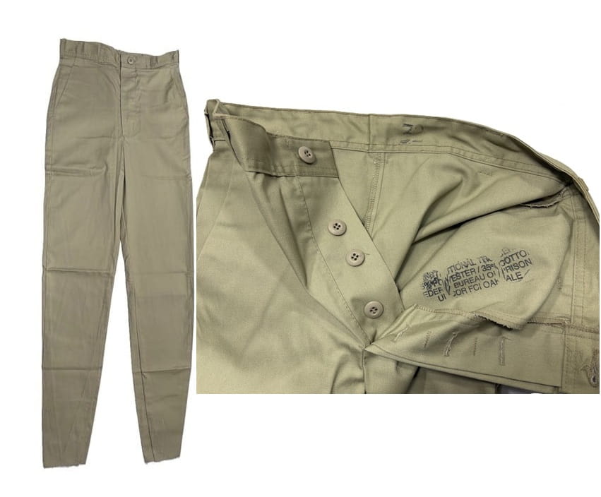 prison khaki trousers size 32 nos clg4149 (1)